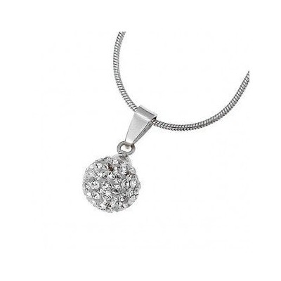 Oliver Weber Pendant Ball 925AG Rhodium Crystal