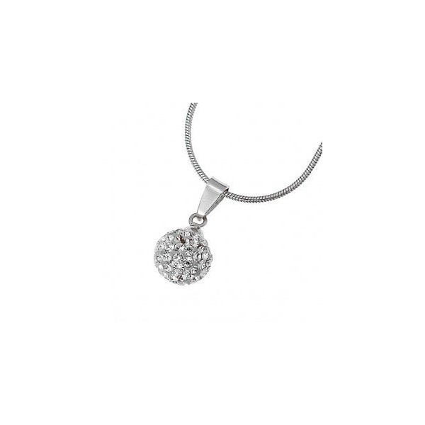 Oliver Weber Pendant Ball 925AG Rhodium Crystal