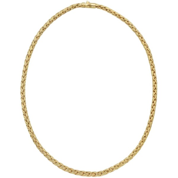 Tiffany & Co. 18k Yellow Gold Russian Wheat Chain Necklace