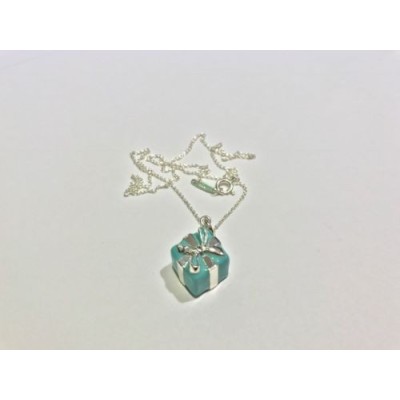 Tiffany & Co. Blue Box Charm Necklace