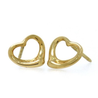 Tiffany & Co. Elsa Peretti Open Heart in 18k Yellow Gold Earrings