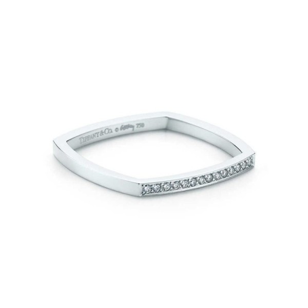 Tiffany & Co. Frank Gehry Torque Micro in White Gold With Diamonds