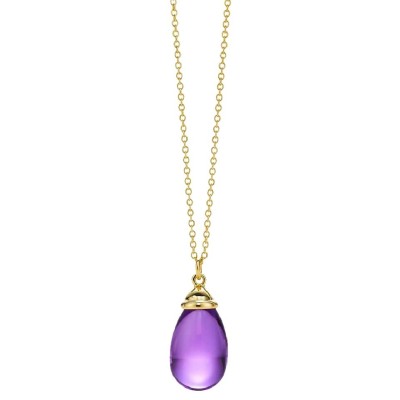 Tiffany & Co. Gold Paloma Picasso Amethyst Drop Pendant