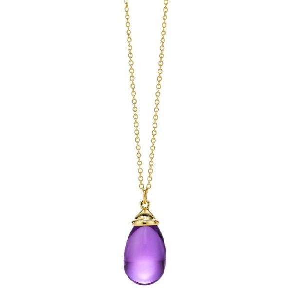 Tiffany & Co. Gold Paloma Picasso Amethyst Drop Pendant