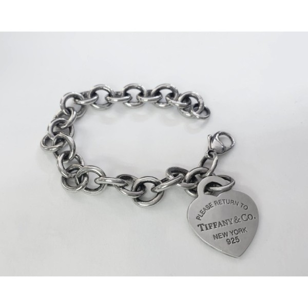 Tiffany & Co. Heart Tag Charm Bracelet With Toggle