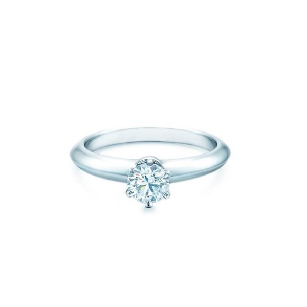 Tiffany & Co. Setting Engagement in Platinum 0.44 Carat Weight Ring