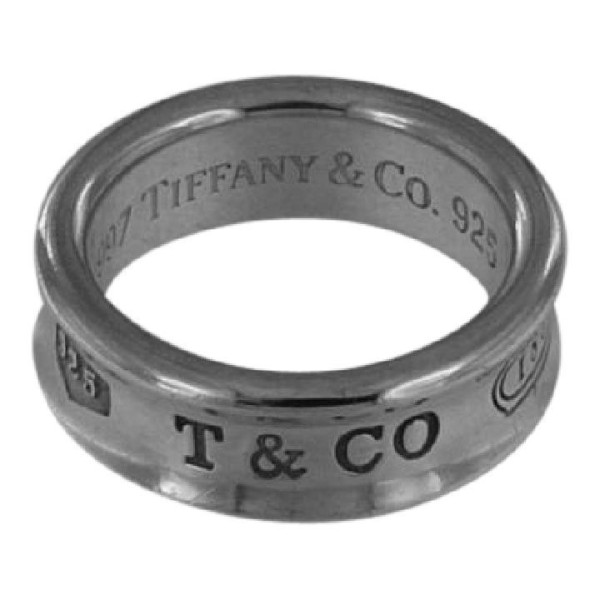 Tiffany & Co. Silver Co.1837 Sterling 1997 Wide Band Ring