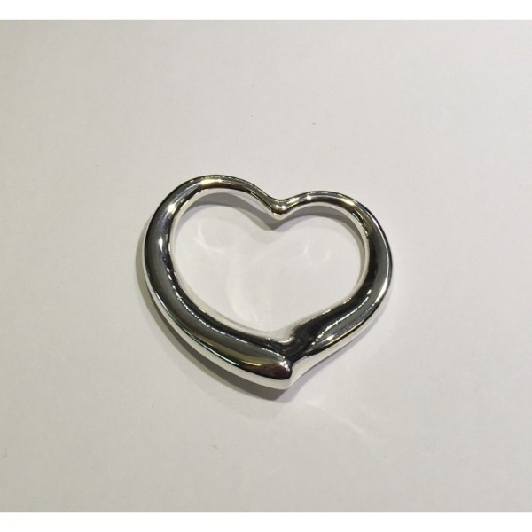 Tiffany & Co. Silver Elsa Peretti Big Open Heart Pendant