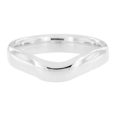 Tiffany & Co. Silver Elsa Peretti Curved Band Ring