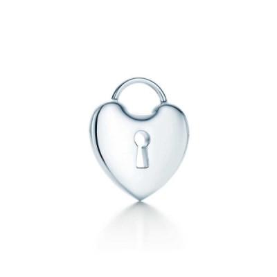 Tiffany & Co. Silver Heart Lock Pendant Charm