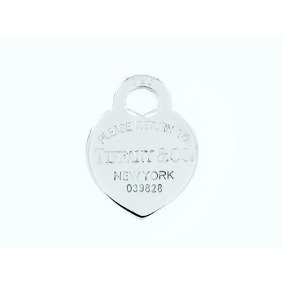 Tiffany & Co. Silver Return Sterling Heart Tag Charm