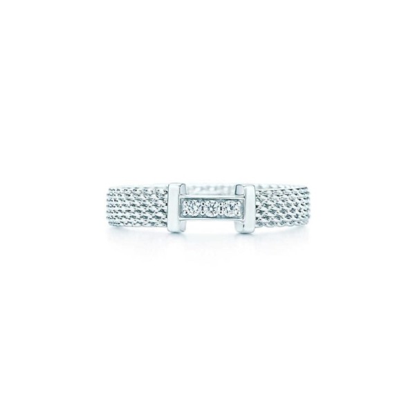 Tiffany & Co. Silver Somerset Mesh Ring