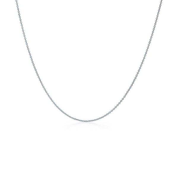 Tiffany & Co. Silver White Gold Chain 18" Necklace