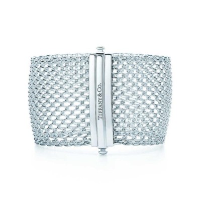 Tiffany & Co. Silver Wide Clasping Bracelet