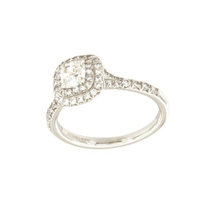 Tiffany & Co. Soleste Double Row Ring in Platinum