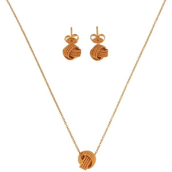 Tiffany & Co. Twist Knot 18k Rose Gold Set