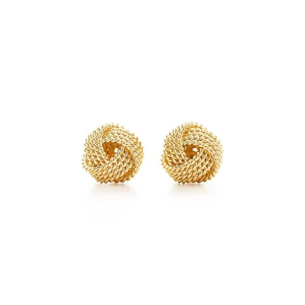 Tiffany & Co. Twist Knot 18k Yellow Gold Earrings