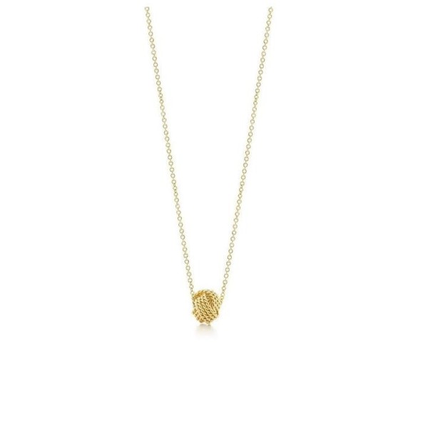 Tiffany & Co. Yellow Gold Twist Knot Pendant