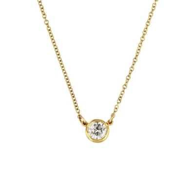 Tiffany Elsa Peretti Diamonds by the Yard Pendant 0.37ct. 18" Chain