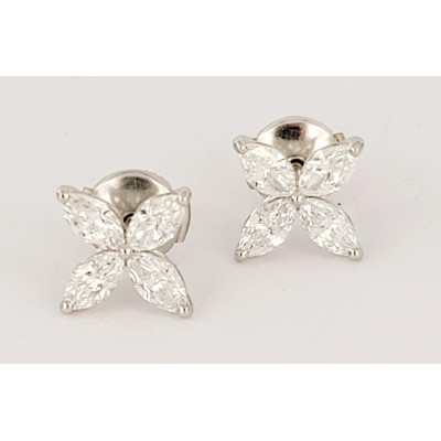 Tiffany Victoria Diamond Earrings in PT950 Medium