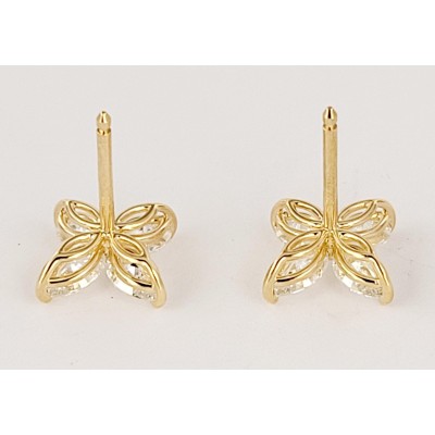 Tiffany Victoria Diamond Earrings in 18K Yellow Gold Medium