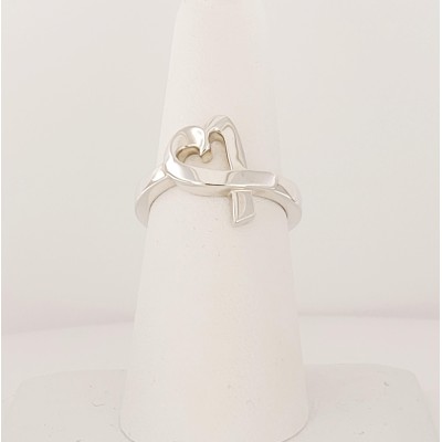 Tiffany & Co. Sterling Silver Loving Heart Ring