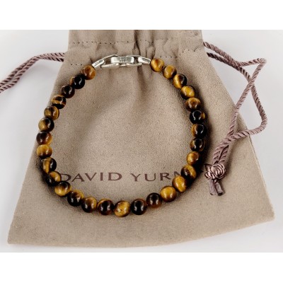 David Yurman Spiritual Beaded Bracelet with Tiger Eye 6.5mm