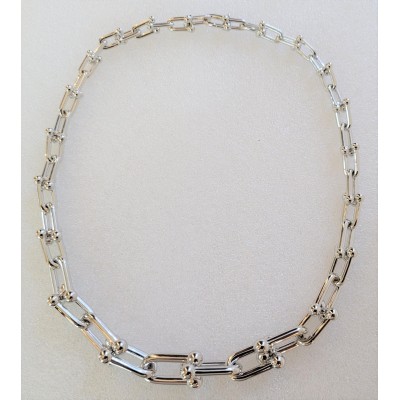 TIFFANY & Co. Hardware Graduated Link Chain in Sterling Silver 925