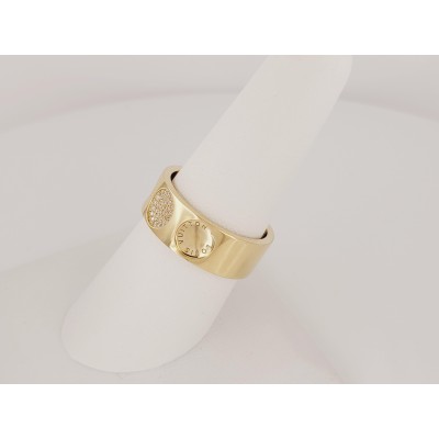 Louis Vuitton Large Empreinte Diamond Gold Ring