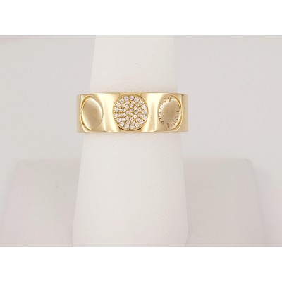 Louis Vuitton Large Empreinte Diamond Gold Ring