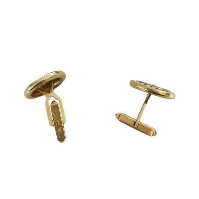 Lucien Piccard Sophisticated Cufflinks in Gold with Pearls