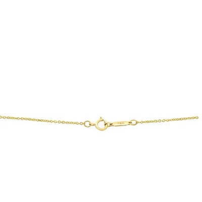 Tiffany & Co. 18 Karat Yellow Gold Etoile Diamond Platinum Ball Pendant Necklace