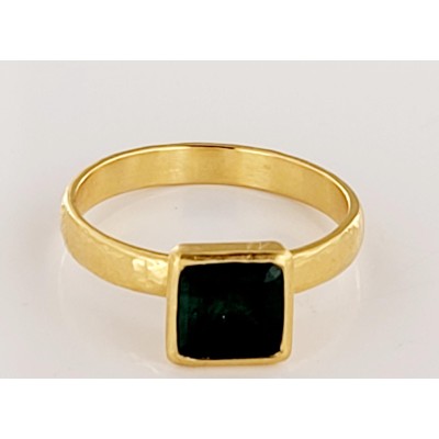 Gurhan Colombian Emerald Ring in 22K Yellow Gold Size 7