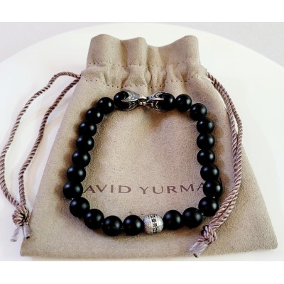 David Yurman Spiritual Beads Bracelet with Black Onyx in Sterling Silver