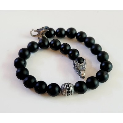 David Yurman Spiritual Beads Bracelet with Black Onyx in Sterling Silver