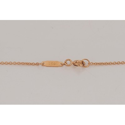 Tiffany Knot Pendant in Rose Gold with Diamonds