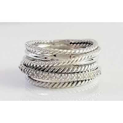 David Yurman 'X Crossover' Domed Women's Ring