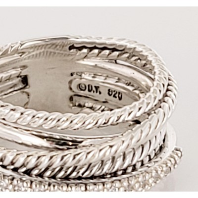 David Yurman 'X Crossover' Domed Women's Ring