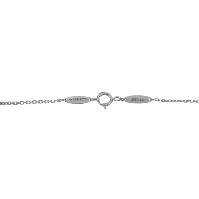 Tiffany&Co. Platinum Sapphire Elsa Peretti Cross Pendant Necklace