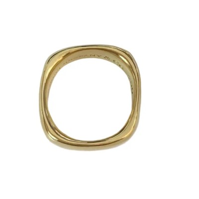 Tiffany & Co. 2003 Square Cushion Ring in 18k Yellow Gold