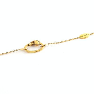 18k Yellow Gold ROSATO Women's Necklace With Signature ROSATO Diamond Pendant