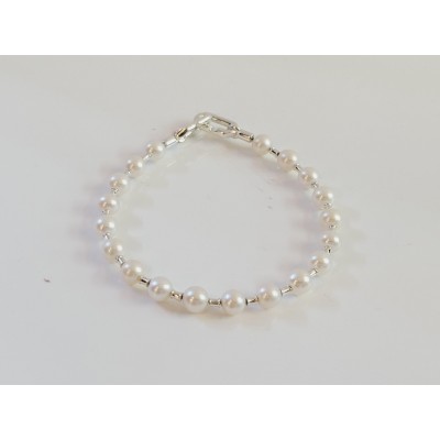 Tiffany HardWear Pearl Bracelet in Silver, 5-6 mm