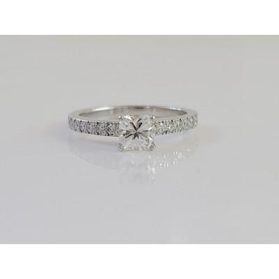 Tiffany & Co Novo 0.47 Cushion Diamond Platinum Engagement Ring