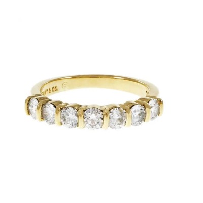 Tiffany & Co Seven Diamond Gold Wedding Band