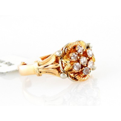 Antique 14k Tri-Tone Rose-White-Yellow Gold