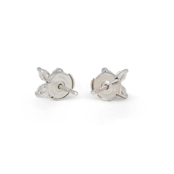 Tiffany & Co. Platinum Tiffany Victoria Diamond Stud Earrings