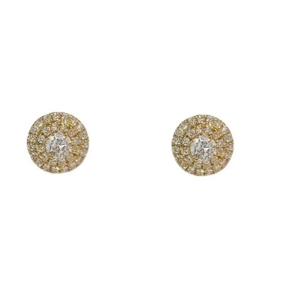 Tiffany & Co. Soleste Stud Diamonds Earrings in 18k Yellow Gold