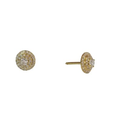 Tiffany & Co. Soleste Stud Diamonds Earrings in 18k Yellow Gold