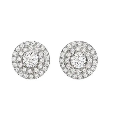 Tiffany & Co. Soleste Stud Diamonds Earrings in Platinum