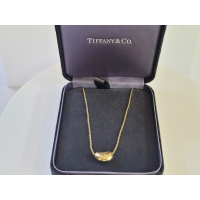 Tiffany & Co. Bean Pendant In 18k Yellow Gold 14mm Wide